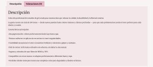 ficha de producto optimizada 